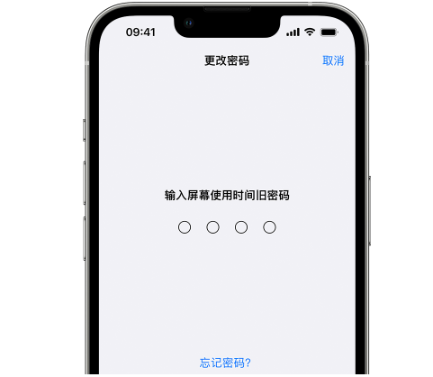 高邮iPhone屏幕维修分享iPhone屏幕使用时间密码忘记了怎么办 