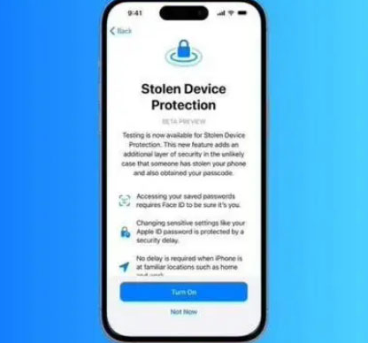 高邮苹果授权维修店分享被盗设备保护功能开启方法 
